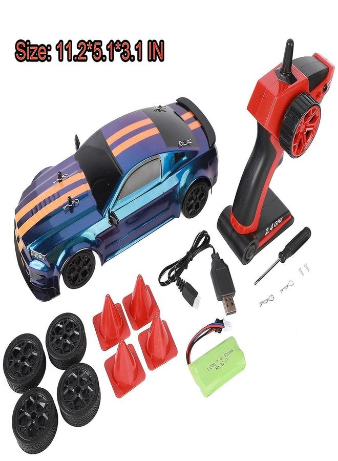 CIRBOX RC Drift Car 1/14 Scale, 4WD Remote Control Racing Car, 20+ MPH High Speed with LED Lights, 2.4GHz Rechargeable Hobby Drift Car, Multi Color RC Car for Boys & Adults - Image 5